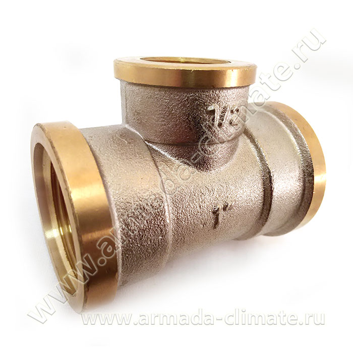 Тройник 1/2"  (вр/вр/вр) латунный