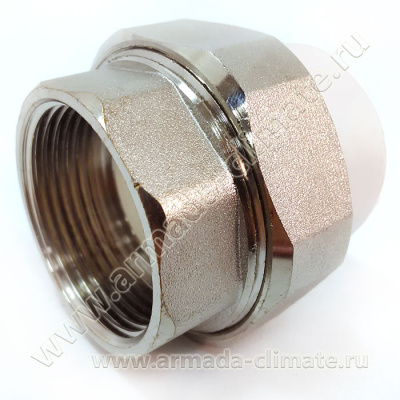 Муфта комбинир. разъемная раструбная ПП D40-1 1/2"BР