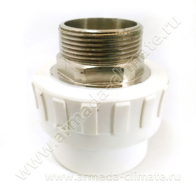 Муфта комбинир. ПП под ключ D110-4" НР