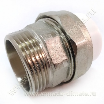 Муфта комбинир. разъемная раструбная ПП D25-3/4"НР 