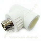 Тройник комбинир. ПП D32х1"х32 НР