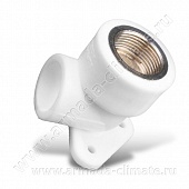 Угольник комбинир. с крепл. ПП D20-1/2"ВР