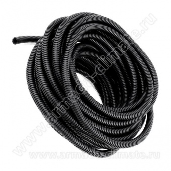 Шланг ПНД гофрированный с зондом черный d32мм (25м)