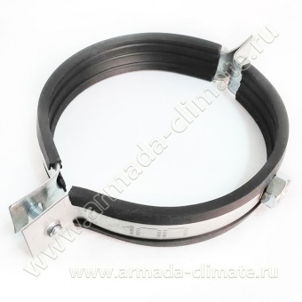 Хомут д/круглых воздуховодов с рез профилем 100 мм