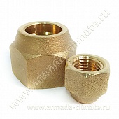 Короткая резьбовая гайка 1/4" NS4/6